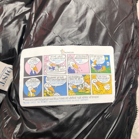 Moncler Black Men's and Women's Rainbow Stripe Double Zip Down Jacket - Picture 7 of 8